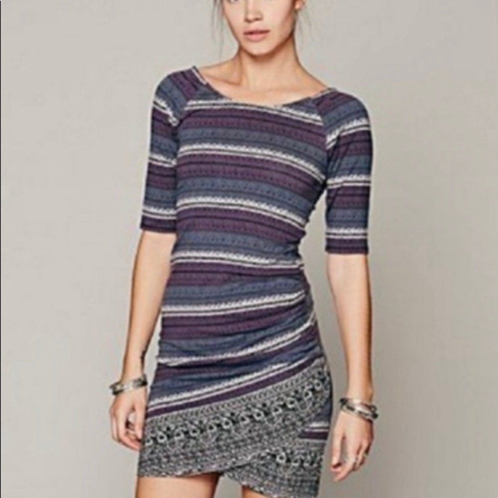 Aztec bodycon dress